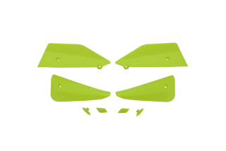 Přídavné deflektory k motocyklovým krytům páček BARKBUSTERS SABRE - SABRE DEFLECTOR PLUG SET barva žlutá fluo