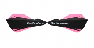 Sada motocyklových krytů páček mx / enduro BARKBUSTERS HANDGUARDS SABRE barva černá/růžová, pár 