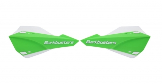 Sada motocyklových krytů páček mx / enduro BARKBUSTERS HANDGUARDS SABRE barva bílá/zelená, pár 