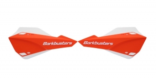 Sada motocyklových krytů páček mx / enduro BARKBUSTERS HANDGUARDS SABRE barva bílá/oranžová, pár 