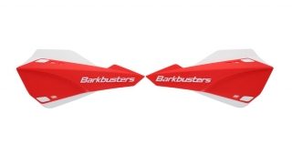 Sada motocyklových krytů páček mx / enduro BARKBUSTERS HANDGUARDS SABRE barva bílá/červená, pár 