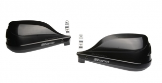 Sada motocyklových krytů páček BARKBUSTERS HANDGUARDS STORM SINGLE POINT černé, pár, pro průměr řidítek 22 mm