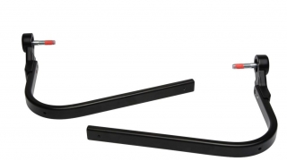 Univerzální jednobodová montážní sada ke krytům páček BARKBUSTERS UNIVERSAL Hardware Kit – Single Point Bar End Mount threaded, pár, pro montáž na řídítka s vnitřním závitem 6 mm nebo 8 mm