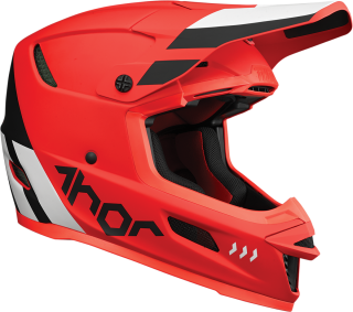 a Motokrosová přilba THOR REFLEX CUBE červená/bílá/černá velikost M 57-58 CM