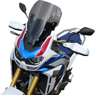 Plexi na motocykl BULLSTER pro HONDA CRF1100 A Twin rok 2020-2021 kouřově šedé, výška 41,5 cm 