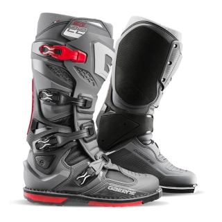 Motokrosové/enduro boty GAERNE SG 22 barva antracit/černá/červená