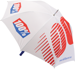 Velký skládací deštník 100% UMBRELLA STRIKE červená/bílá/modrá rozspětí deštníku 150 cm