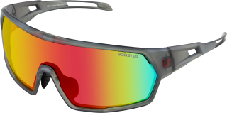 Cyklistické sluneční brýle BOBSTER SUNGLASS SPEED matný šedý rám/kouřová Crimson zrcadlová čočka