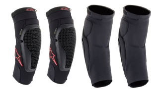 Kolenní chrániče/chrániče kolen ALPINESTARS BIONIC FLEX KNEE PROTECTORS barva černá/červená/ pár / velikost S/M