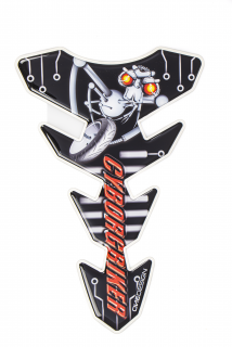 Samolepka - tank pad na nádrž motocyklu ONEDESIGN MAX CYBER BIKER rozměry 221 mm X 144 mm
