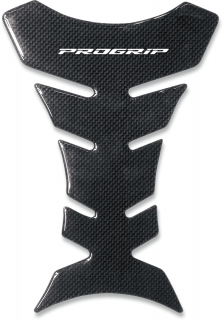 Samolepka - tank pad na nádrž motocyklu TANK PAD PROGRIP TANK PROTECTOR délka 20,5 cm x 14 cm šíře barva carbon   