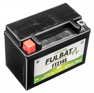 Gelová baterie FULBAT 12V, FTZ14S / YTZ14S GEL, 12V, 11.2Ah, 230A rozměr 150x88x110