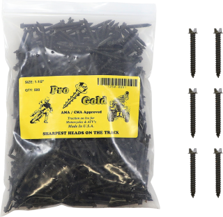 Hřeby do pneumatik GOLD SCREWS SCREWS PRO GOLD délka 38,1 mm (1,500") - 500 kusů
