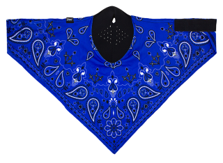 Maska - šátek na obličej neopren ZANHEADGEAR Neodanna Sportflex navy/paisly