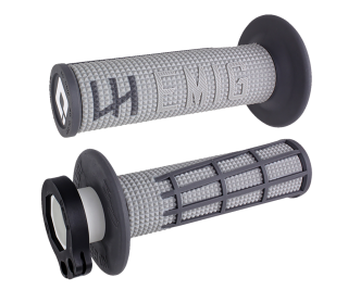 Motokrosové rukojeti - gripy ODI EMIG V2 2.0 LOCK-ON pro 2-takty/4-takty, barva šedá/graphite