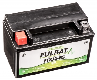 Gelová baterie FULBAT FTX7A-BS GEL, 12V, 6Ah, 90A, GEL technologie rozměr 150x87x93  