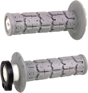 Motokrosové rukojeti - gripy ODI ROGUE LOCK-ON pro 2-takty/4-takty, barva šedá