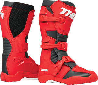 Dětské motokrosové boty / MX boty / motokrosová obuv THOR BLITZ XR barva červená/charcoal- pár