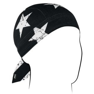 Šátek na hlavu / pirátka ZANHEADGEAR FLYDANNA SPORTFLEX ZLO091, barva černá/bílá