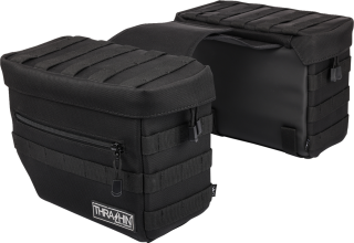 Motocyklové textilní podsedadlové brašny THRASHIN SUPPLY CO ESSENTIAL SADDLEBAG V3 objem 10 litrů, pár