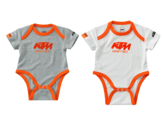 Sada dětských bodýček KTM BABY BODY SET šedá/bílá 2 kusy 