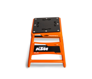Hliníkový pevný motokrosový stojan KTM MATRIX A2M BIKE STAND U6922510, barva černá/oranžová, výška 360-380 mm