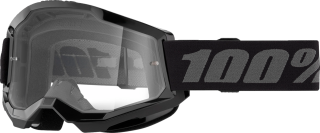 A Motokrosové brýle 100% STRATA 2 BLACK 50027-00013 s čirým objektivem 