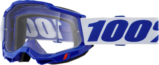 a Motokrosové brýle 100% ACCURI 2 BLUE s čirým objektivem 