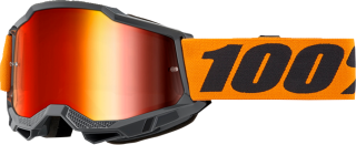 A Motokrosové brýle 100% ACCURI 2 ORANGE s červeným zrcadlovým objektivem + čirý 