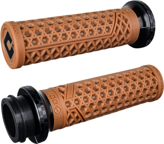 Gripy pro motocykly HARLEY-DAVIDSON rok 1984 a výš ODI CABLE VANS V-TWIN LOCK-ON™ GRIP SET pro řidítka o průměru 25,4 mm ( 1" ), barva světle hnědá/černá - pár 