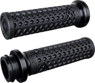 Gripy pro motocykly INDIAN 2018-2023 TOURING MODEL TBW ODI VANS VANS V-TWIN LOCK-ON™ GRIP SET pro řidítka o průměru 25,4 mm ( 1" ), barva světle černá - pár 
