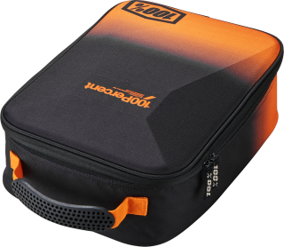 Taška na přepravu motokrosových brýlí a doplňků 100% CRUSH GOGGLE CASE BLACK/ORANGE