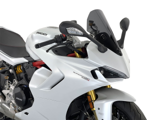 Plexi motocyklu WRS SPORT pro DUCATI DUCATI SUPERSPORT 950 / S 2021-2023, výška 37 cm, šíře 32 cm, barva tmavě kouřová