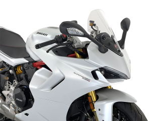 Plexi motocyklu WRS SPORT pro DUCATI DUCATI SUPERSPORT 950 / S 2021-2023, výška 37 cm, šíře 32 cm, barva čirá