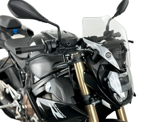 Plexi motocyklu WRS TOURING pro BMW S 1000 R rok 2022-2023, výška 31 cm, šíře 33 cm, barva čirá
