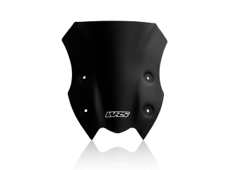 Plexi motocyklu WRS verze SPORT pro motocykly KAWASAKI Z 900 ABS rok 2020-2024, výška 23,5 cm, šíře 28 cm, barva matná černá