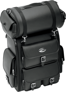 Brašna na zadní sedadlo motocyklu SADDLEMEN EX2200 SISSY BAR BAG DRIFTER barva černá, objem 36,1 litrů