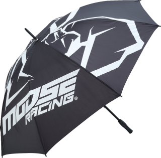 A Deštník Moose Racing umbrella barva černá/bílá, rozpětí deštníku 152 cm