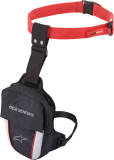 Textilní taška pro připevnění na nohu / taška na nohu ALPINESTARS ACCESS THIGH BAG černá/červená