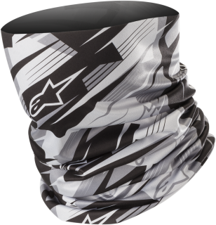Lehký bezešvý nákrčník / tuba / šátek ALPINESTARS NECKTUBE BLURRED barva černá/šedá