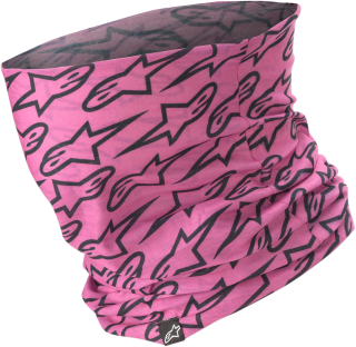 Lehký bezešvý nákrčník / tuba / šátek ALPINESTARS NECKTUBE BLURRED barva černá/růžová