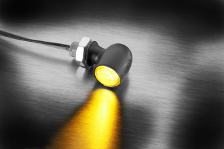 Mini LED blinkr KELLERMANN SPOT TURN SIGNAL 199.100 - BARVA ČERNÁ/ČIRÉ SKLÍČKO
