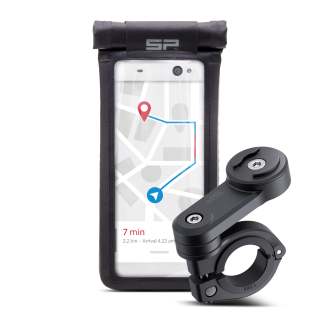 Držák mobilního telefonu na motocykl včetně univerzální kapsy SP CONNECT Moto Bundle LT Universal Case SPC+ 52402 , velikost L, pro telefony max cca. 165 x 80 mm 
