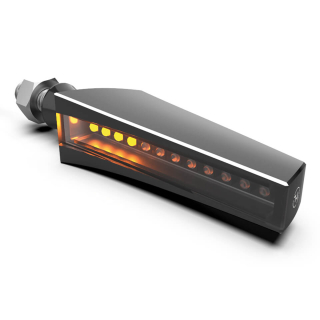 a Univerzální LED blinkry HIGHSIDER NULL STS-1 černé, kouřové sklo, pár