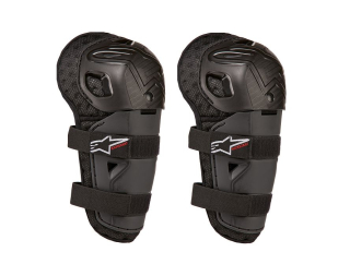A Dětské kolenní chrániče ALPINESTARS BIONIC KICKSTART černé, pro děti ve věku od 4 do 9-ti let / pár 