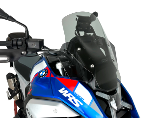 Plexi motocyklu WRS STANDARD BM089F pro BMW R 1300 GS ABS rok 2023-2024 barva kouřová bez deflektorů 