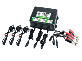 Bank Charger pro nabíjení/udržování až tří baterií FULBAT FULBANK 2000 (vhodné také pro lithiové baterie)