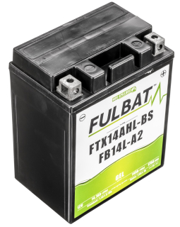 Gelová baterie / motobaterie FULBAT YTX14AHL-BS/YB14L-A2 GEL 12V, 14AH, 175A , rozměry 135 x 90 x 167 mm