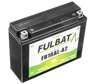 Gelová baterie / motobaterie FULBAT FB16AL-A2 GEL, 12V, 16AH, 210A, rozměry 205 x 70 x 162 mm