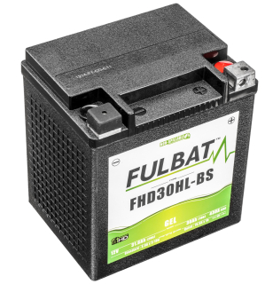 Gelová baterie / motobaterie FULBAT FHD30HL-BS GEL pro HARLEY DAVIDSON, 12V, 30AH, 430A, rozměry 165 x 125 x 175 mm